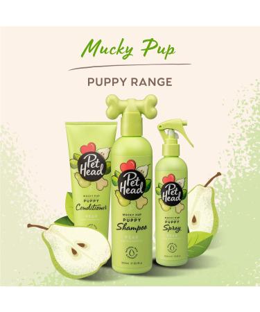 Pet Head Mucky Puppy Pear Scent Puppy Conditioner 250ml - Gentle & Hypoallergenic, Vegan Formula for Puppies from 8 Weeks - Buy Online on GoSupps.com