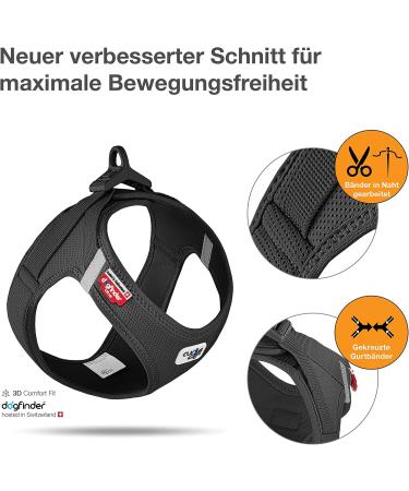 Curli Clasp Air-Mesh Vest Harness - Black 3XS | Premium Pet Apparel for International Shipping - Buy Online on GoSupps.com