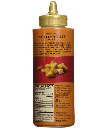 Torani Caramel Sauce 16.5 oz Squeeze Bottle - 2-Pack | Rich and Delicious Caramel Flavor - Buy Online on GoSupps.com
