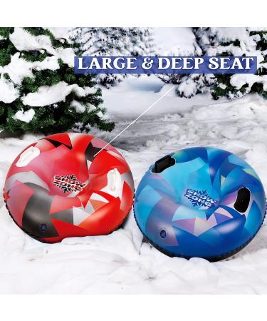 JOYIN 34 Inches Inflatable Snow Tubes (2 Sets) - Heavy Duty Sled for Kids and Adults - Buy Online on GoSupps.com
