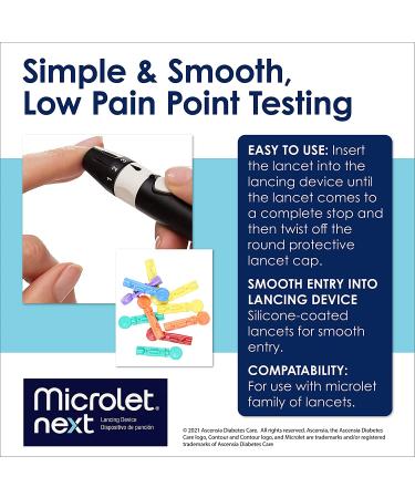 MICROLET NEXT Adjustable Lancing Device | 5 Depth Settings - Buy Online on GoSupps.com