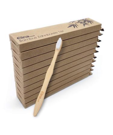 Bamboo Toothbrushes 10-pack Bamboo Toothbrush Set Wooden Toothbrush medium/medium sustainable toothbrush travel toothbrush