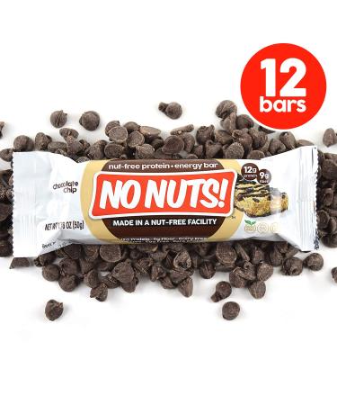 Nut-Free Vegan Chocolate Chip Protein Bars | Organic & Kosher | Non-GMO 12 Count Pack | Egg and Dairy-Free Dairy-Free Bars - Buy Online on GoSupps.com