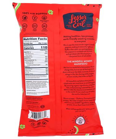 LESSEREVIL Organic Watermelon Hibiscus Popcorn 4.6 OZ | Healthy Snack Delight - Buy Online on GoSupps.com