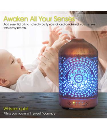 Buy Earnest Living Aroma Diffuser | Essential Oils & Humidifier for Bedroom - 7 Light Modes Timer Function 100ml Electric Diffuser - International Shipping Available - Buy Online on GoSupps.com