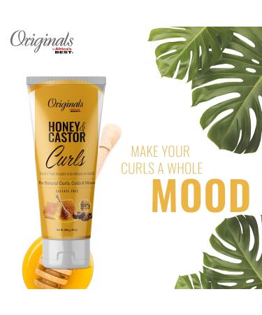 Shop Originals by Africa's Best Honey & Castor Curls - Sulfate-Free Natural Hair Care for Curls Coils & Waves - 10 oz - Buy Online on GoSupps.com