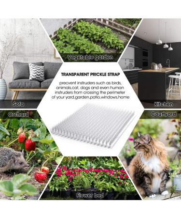 Zipcase Cat Repellent Deterrent Outdoor Scat Mat 8 Pack with Tape - Covers 12 Sq.ft - 16 x 13 Inches - Ideal for Cats, Dogs, and Pests - Buy Online on GoSupps.com