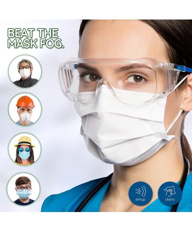 Lens Cleaner Anti Fog Spray and Microfiber Cloth Set - Defogger for Glasses, Swim Goggles, Ski Masks, Screens - Safe for All Lenses | Streak-Free Shine - Buy Online on GoSupps.com