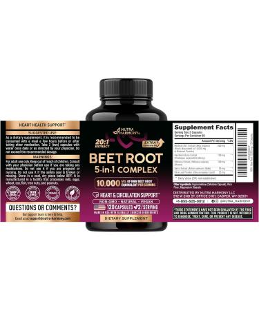 NUTRAHARMONY Vitamin B & Beet Root Complex Capsules - Buy Online on GoSupps.com