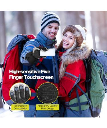 Hikenture Waterproof Winter Gloves for Men & Women | 3M Windproof Ski & Bicycle Gloves | Best Cross-Country Skiing Gloves - Buy Online on GoSupps.com