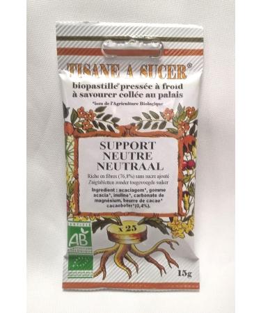 Organic Herbal Tea Lozenges Neutral Holder for Organic Essential Oils - 15 g - 25 Lozenges
