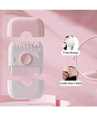 Split Ends Hair Trimmer for Women 2 in 1 Mini Portable Cute Hair Brush Detachable Dustproof Knob Adjustable Stainless Steel Slicer Hair Clipper Type 1 Hair Clippers - Buy Online on GoSupps.com