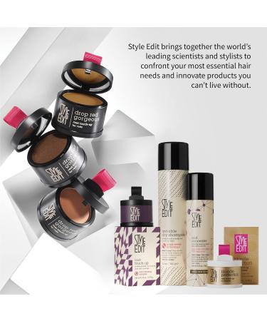 Style Edit Root Touch Up Concealer Powder for Black Hair - Gray Hair Coverage with Free Mini Brush | 16 Ounce Mineral-Infused Hairline Powder - Buy Online on GoSupps.com