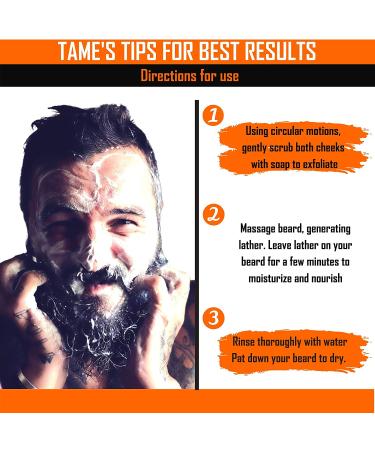 Wild Orange Walnut Beard Soap - Natural Beard Wash & Shampoo - Exfoliating Scrub for Men - Shea Butter & Coconut Oil - 1 Bar - Father's Day Gift - Buy Online on GoSupps.com