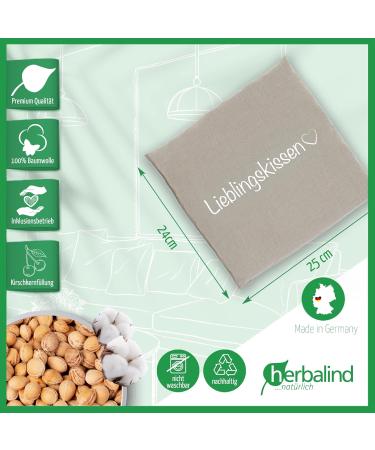 Herbalind Cherry Stone Pillows - Handmade Harmatic Pillows from Germany - Perfect Gifts for Partners & Couples (Beige) - Buy Online on GoSupps.com