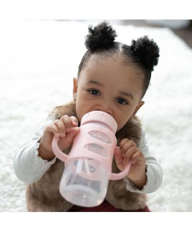 Dr. Brown's Milestones Wide-Neck Sippy Bottle 9oz 2 Pack - Light Pink & Ecru - Buy Online on GoSupps.com