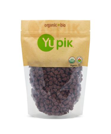 Yupik Organic 55% Pure Dark Chocolate Mocha Chips - 1000 Ct, 1 lb, Made With Roasted Ground Coffee, Vegan, GMO-Free, Vegetarian, Gluten-Free, Lactose Free, Brown