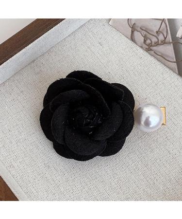 amangul Harajuku Pearl Camellia Flower Hair Clip Woman Makeup Bangs Hairpin for Girls Shopping Camping Taking Photo Anti Slip(Beige) - Buy Online on GoSupps.com