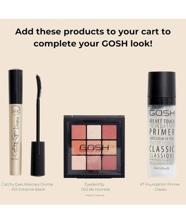 Gosh Luxury Rose Lipstick - Vegan Shimmer in Intensive Pink | Long-Lasting Moisturizing Perfume-Free | 001 Love - Buy Online on GoSupps.com