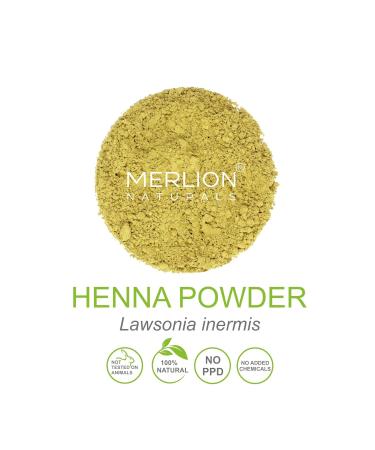 Merlion Naturals Lawsonia Inermis Bio-Henna Powder - 100% Organic & USDA NOP Certified - 227g for Natural Hair Color & Care - International Shipping Available - Buy Online on GoSupps.com