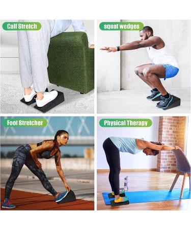 Adjustable Slant Board for Calf Stretching | 5 Angles Foot Stretcher for Physical Therapy | 480 lbs Capacity Foam Incline Board for Home Exercise - Buy Online on GoSupps.com
