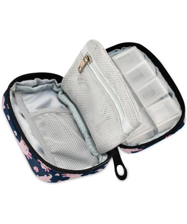 Shop Pfrewn 7-Day Pill Organizer Case - Cute Cartoon Axolotl Travel Box for Vitamins & Supplements - Buy Online on GoSupps.com