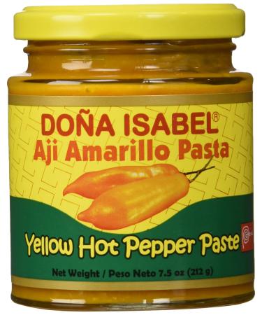 Doa Isabel Aji Amarillo Molido (Yellow Hot Pepper Paste) 7.5oz Single Bottle - Product of Peru
