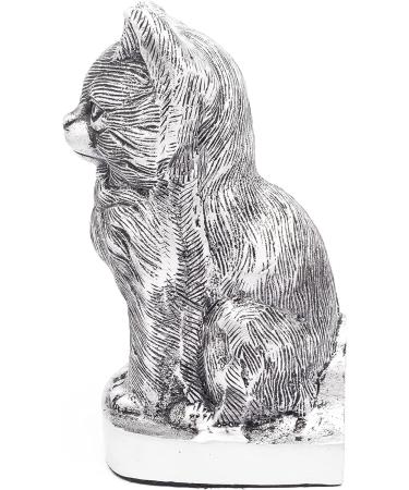 Au Paradis Des Chats Yali Cat Urn Pet Urns For Cats Ashes Pet Cremation Urn For Cat Memorial Decorative Handmade Pet Remembrance Gift Cat Memory Of His Pet Silver - Buy Online on GoSupps.com