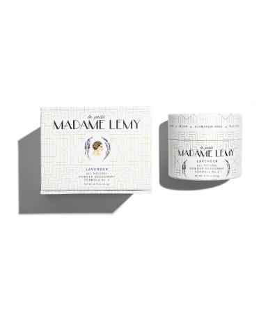 Madame Lemy Travel Size Deodorant for Women - Body Powder Deodorant for Women Mini Deodorant - All Natural Deodorant for Women Aluminum Free Deodorant - Travel Deodorant for Women Lavender Deodorant Scent