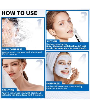 ALLBIZ Newest Blackhead Remover Pore Vacuum Upgraded Pore Cleaner with Visible Magnifying Glass Comedone Whitehead Remover Tool Set 3 Modes 6 Probes - Buy Online on GoSupps.com