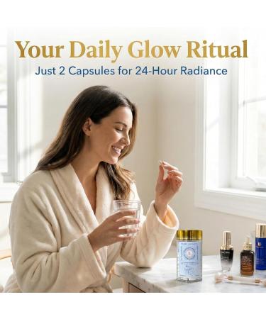 Pure Beauty by LL Supplement Glow-Boosting Anti-Aging Blend with Collagen, Hyaluronic Acid & Resveratrol for Radiant, Hydrated Skin 60 Capsules - Buy Online on GoSupps.com