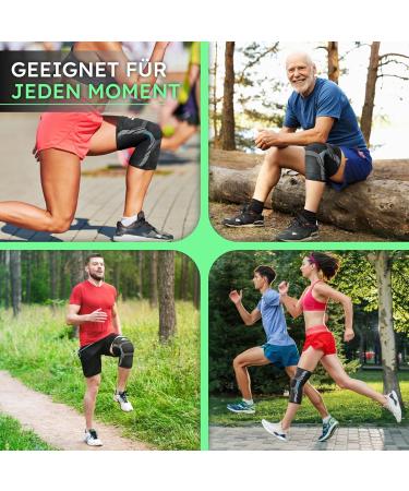 Nativodex Knee Compression Sleeve for Men & Women | Anti-Slip Sports Knee Cap for Meniscus Tear ACL Injury & Arthritis - Blue XL - Buy Online on GoSupps.com