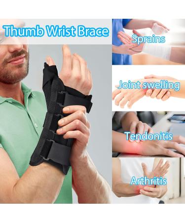 Buy Left Hand Medium Wrist Brace & Thumb Spica Splint for De Quervain's Tenosynovitis Tendonitis Carpal Tunnel & Arthritis - International Shipping Available - Buy Online on GoSupps.com