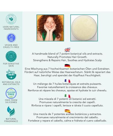 100% Natural Hair Growth Oil - 100g | POO Free Coconut Argan & Moringa Blend with Rosemary & Basil - Buy Online on GoSupps.com