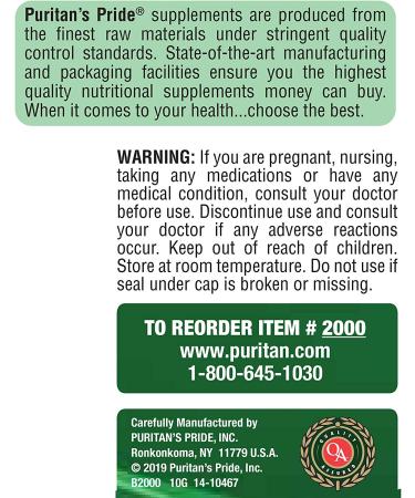 Puritan's Pride Zinc 25mg Tablets - Immune System Support - 100 Count - Buy Online on GoSupps.com