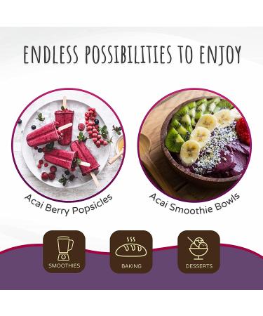 FeelGood Organic Superfoods Acai Powder - Vegan, Non-GMO, Gluten Free Antioxidant for Acai Berry Tea, Bowls & Smoothies 4 oz - Buy Online on GoSupps.com