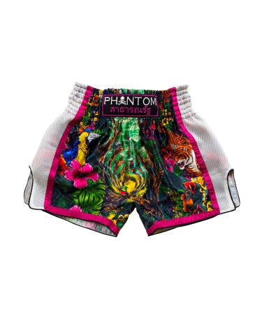 The Jungle Muay Thai Shorts | Men | Women | Unisex | Boxing Trunks 30 Regular Jungle Print