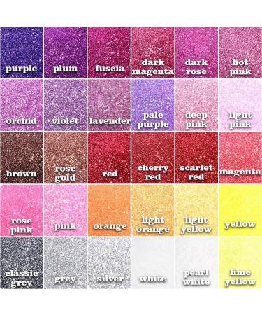 YGDZ 300g Fine Glitter Pack - 60 Colors for Arts, Crafts, Makeup & More - Extra Fine Resin Glitter for Tumblers, Festival Decoration - 5g Each Bag - Buy Online on GoSupps.com