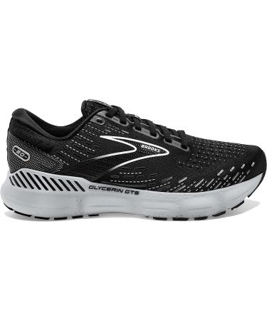 Brooks Women's Glycerin GTS 20 Running Shoe 7.5 | Black/White/Alloy - Buy Online on GoSupps.com