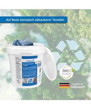 K r4U Water Box Cubes - 10 Eco-Friendly Cleaning Tabs for Fresh Cistern Water - Made in Germany - Buy Online on GoSupps.com