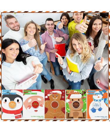 Leelosp 25 Pack Christmas Lip Balm Tins Cute Gifts Bulk Lip Balms Honey Flavor for Chapped Lips Holiday Party Favors Supplies Treat Goodie Bags Stuffers Small Gifts - Buy Online on GoSupps.com