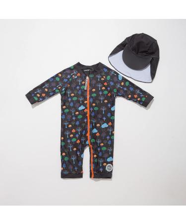 BONVERANO Baby Boys Swimsuit 18 Months Plant | UPF 50+ Sun Protection One Piece Swimwear - Buy Online on GoSupps.com