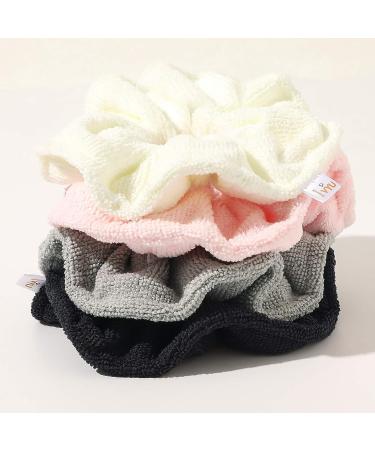 Ivyu Microfiber Hair Drying Scrunchies - Large Jumbo Towel Scrunchie for Curly Hair | Anti Frizz & Absorbent Terry Cloth | Perfect Shower & Sleep Hair Accessory - Buy Online on GoSupps.com