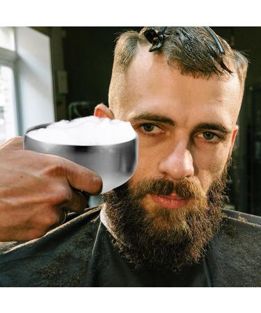 ARTIBETTER Stainless Steel Shaving Bowl with Lid | Premium Men's Shaving Soap & Cream | Silver Shaving Accessory for Smooth Shaves - Buy Online on GoSupps.com