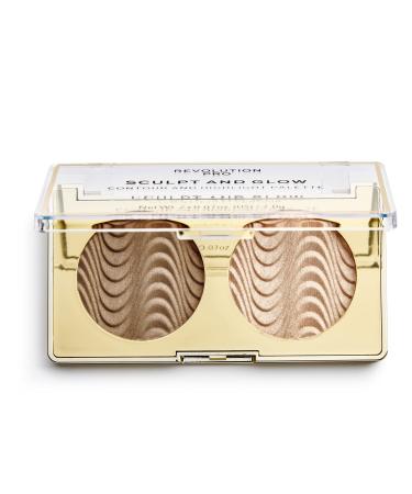 Revolution Beauty London Pro Sculpt and Glow Face Palette Desert Sky 2 Shades 4g Desert Sky 1 count (Pack of 1)