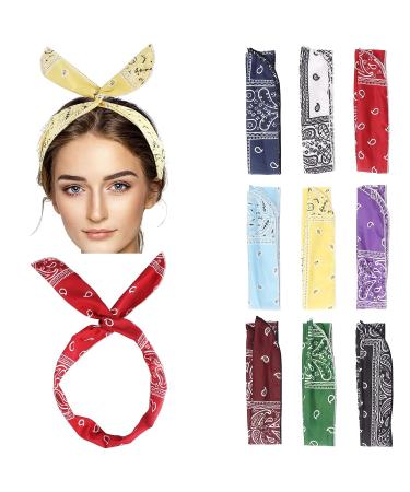 9Pc Wire Headband Set for Women and Girls - Adjustable Twist Hair Bands for Stylish Hair Accessories - Buy Online on GoSupps.com