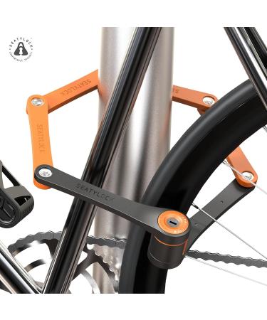 Foldylock Compact Bicycle Lock - Patented Lightweight High Security for eBike & Scooter - 85 cm Peach - Buy Online on GoSupps.com