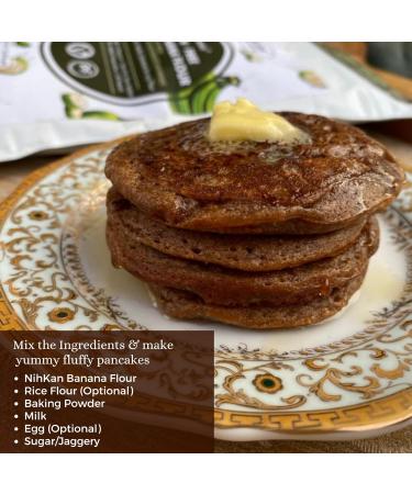 NIHKAN Gluten Free Green Banana Flour - 454 gm | Sugar Free, Low GI, Vegan & Paleo Friendly Flour for Baking - Buy Online on GoSupps.com