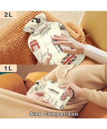 Buy NAANLE LONDON 1L Transparent Hot Water Bottle - Heat & Cold Therapy | Bed Hand Warmer for Pain Relief - Buy Online on GoSupps.com