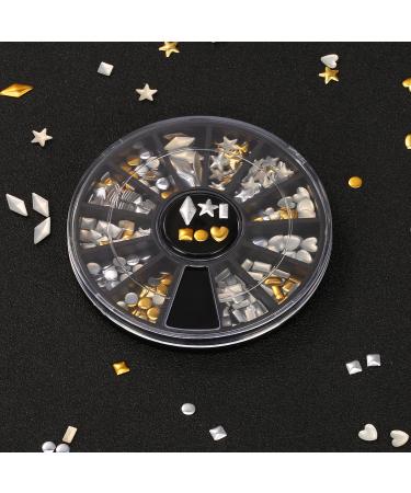 3D Nail Art Decorations 6 Wheels of Nail Crystals & Glitter Rhinestones | Colorful Gems & Picker Pencil for Stunning Nail Designs - Buy Online on GoSupps.com